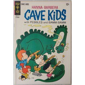 Cave Kids 15 Gold Key Comics 1966 8.0 VF Pebbles Bamm-Bamm Dinosaur Cover
